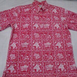 Reyn Spooner Lahaina Sailor Archive Classic Pullover Hawaiian Shirt Size Large